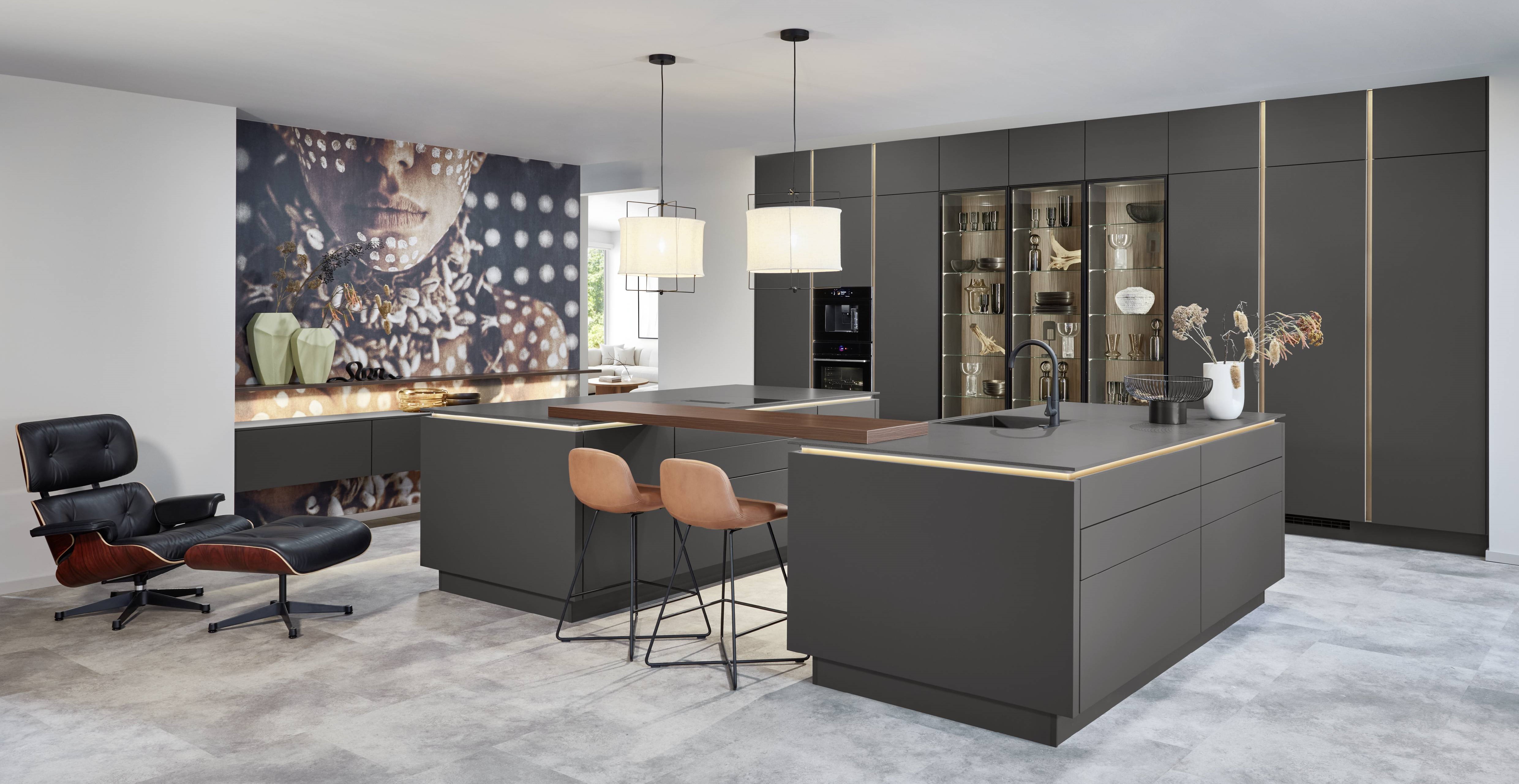 Nobilia Softline handleless kitchen in contemporary finish by Quarry Interiors