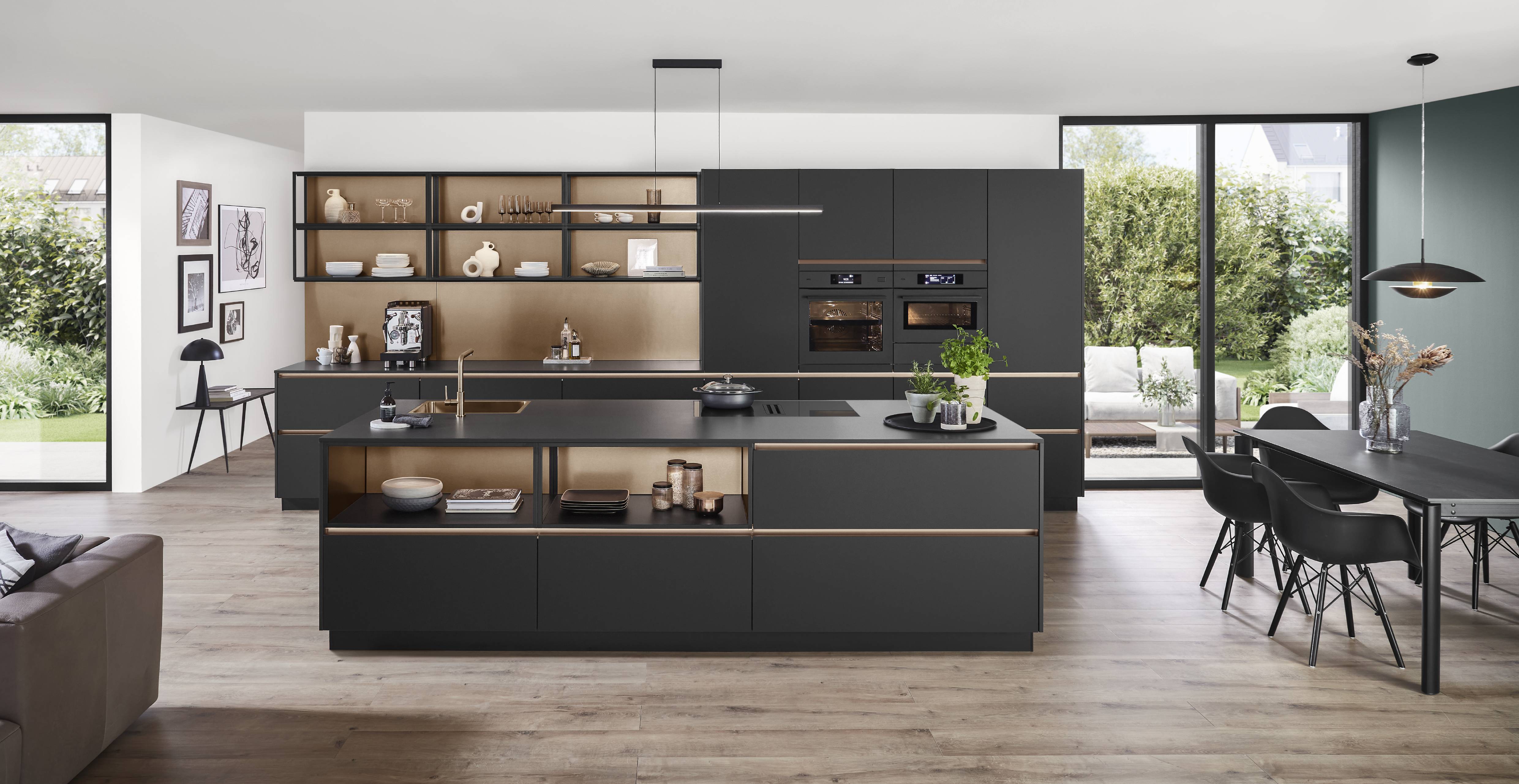 Nobilia Senso modern German kitchen with integrated appliances